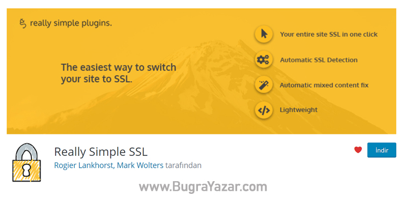 Really Simple SSL Eklentisi Really Simple SSL Eklentisi - Buğra Yazar