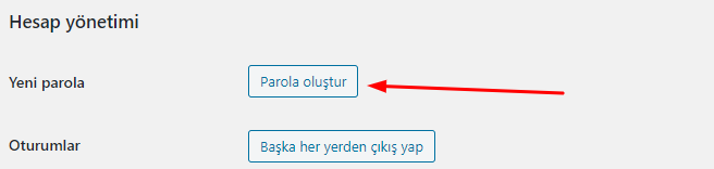 wordpress sifre sifirlama