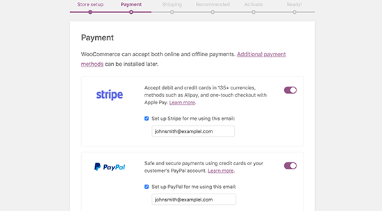 woocommerce kurulumu odeme yontemleri