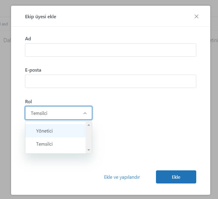 zendesk chat kurulumu temsilci ekleme